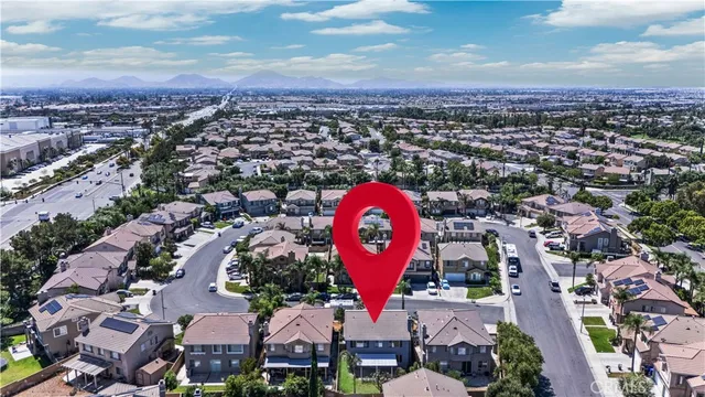an aerial view of a city
