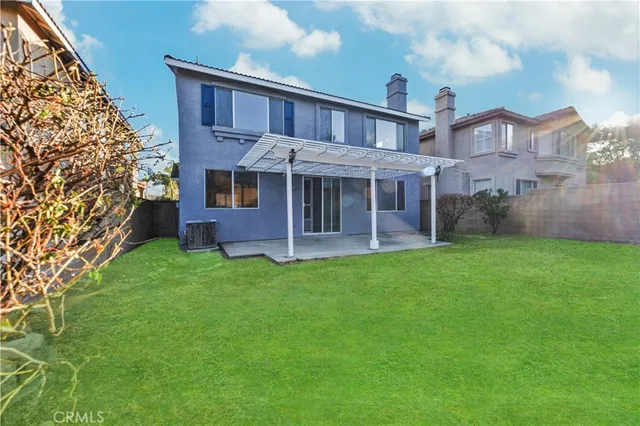 a view of a porch with a tree
