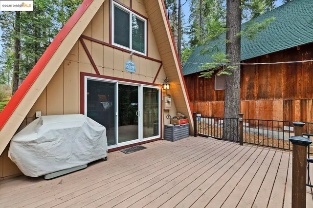 a view of a house with a balcony