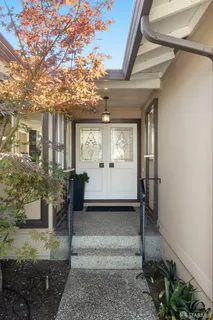 a view of outdoor space and porch