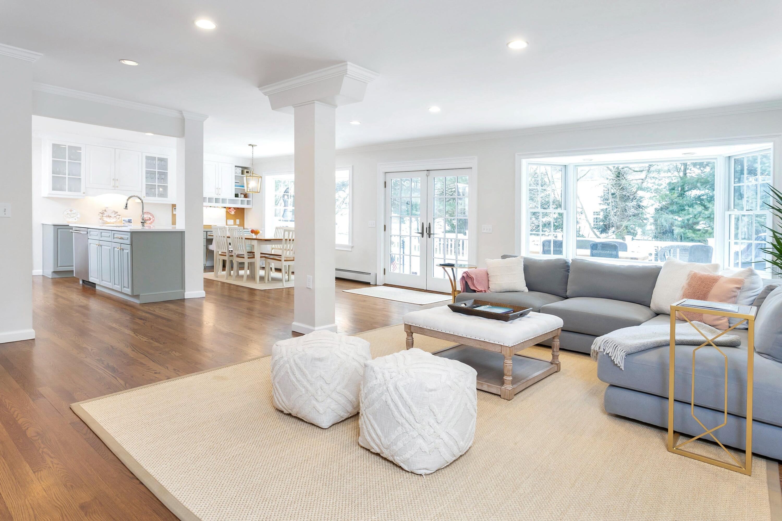 2 Red Barn Road Darien, CT 06820 - Photo 15 of 38 a living room with furniture and a large window