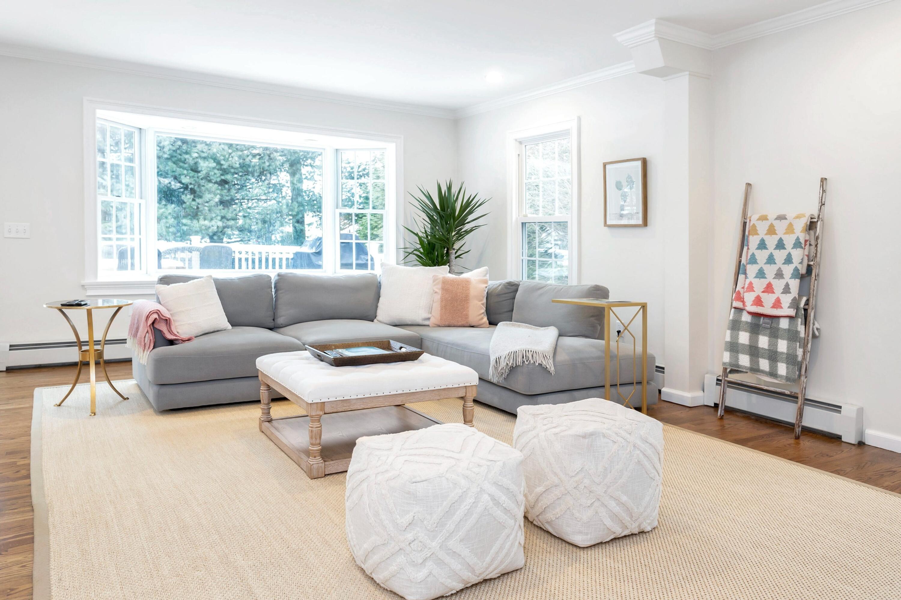 2 Red Barn Road Darien, CT 06820 - Photo 18 of 38 a living room with furniture and a large window