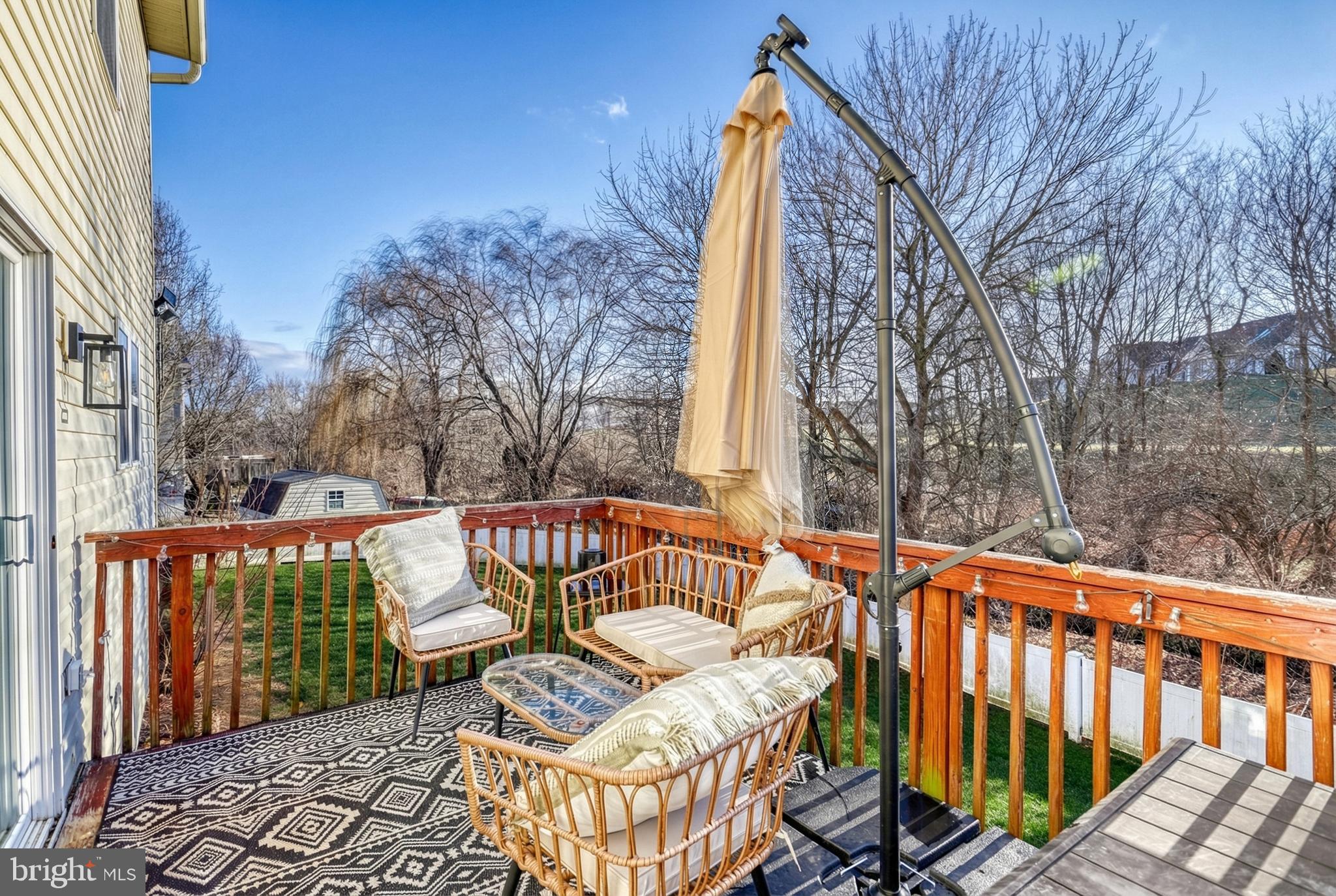112 Farm Ln Circle York, PA 17408 - Photo 44 of 49 a view of a chair and tables in the balcony