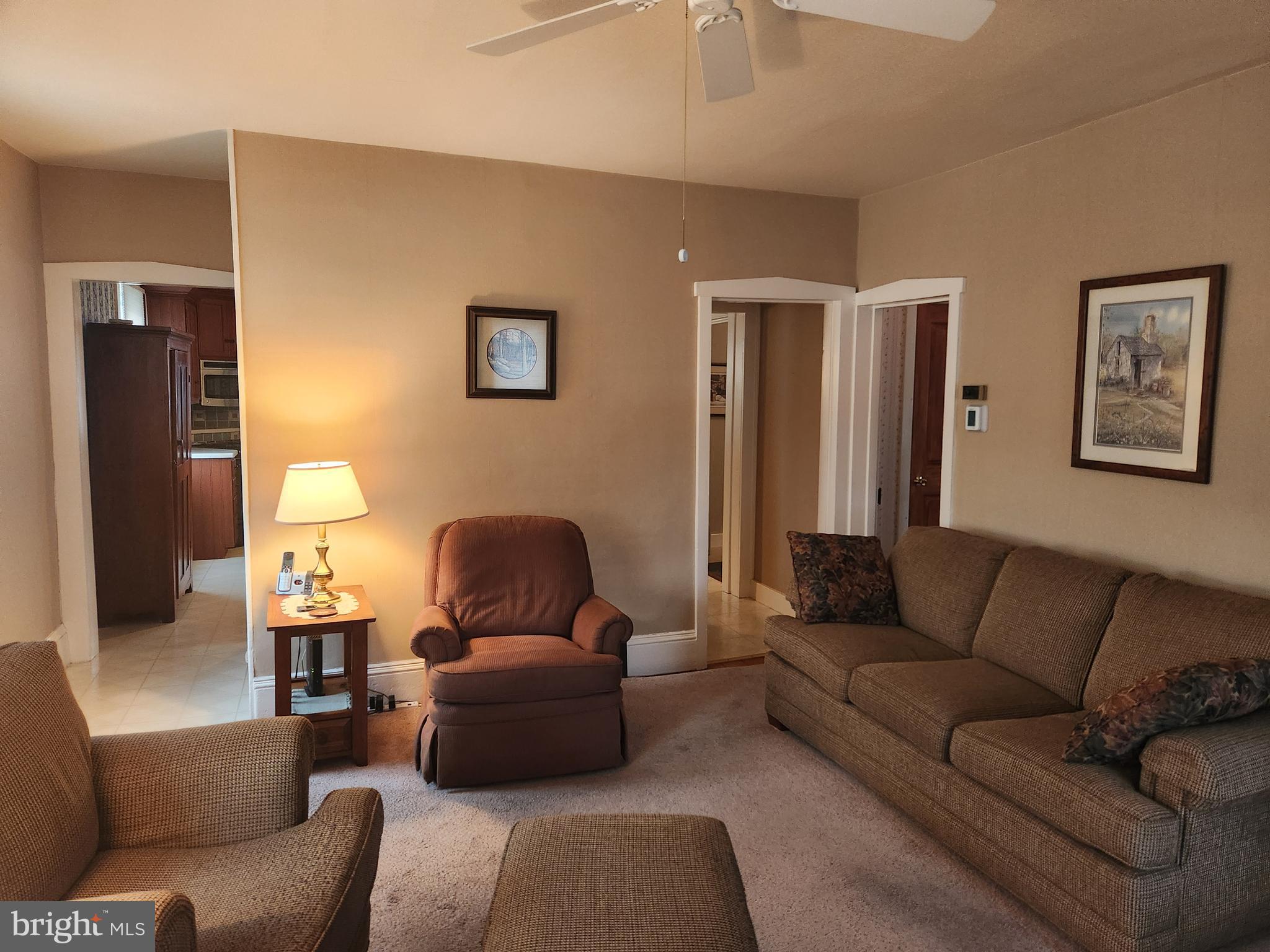123 North 11th Street Akron, PA 17501 - Photo 18 of 43 a living room with furniture and a lamp
