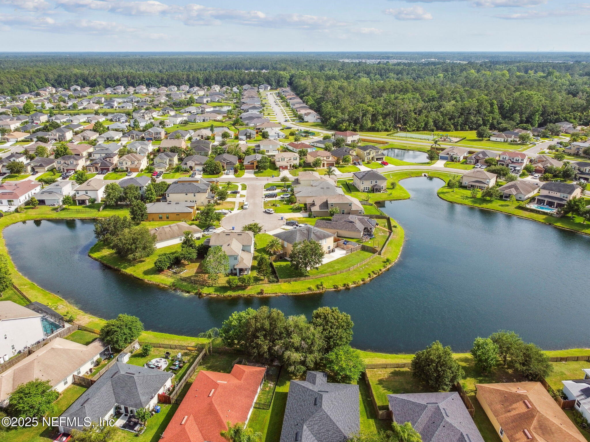 116 Nunna Rock Trail St. Augustine, FL 32092 - Photo 73 of 111 an aerial view of residential houses with outdoor space