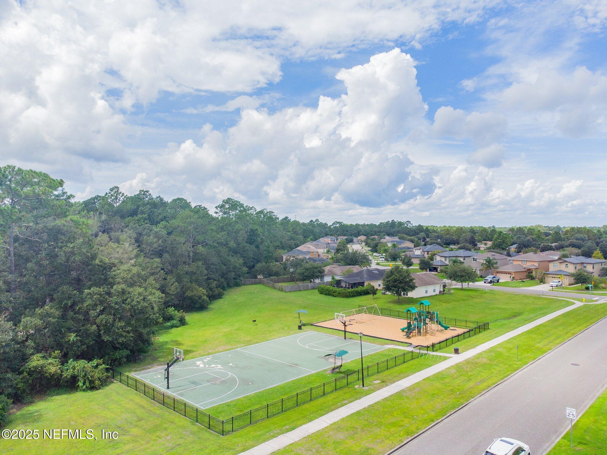 116 Nunna Rock Trail St. Augustine, FL 32092 - Photo 81 of 111 a view of a terrace with a garden