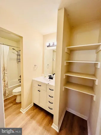 a white toilet sitting next to a bath tub and shower curtain