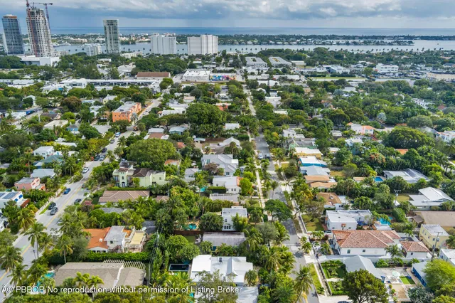 an aerial view of a city