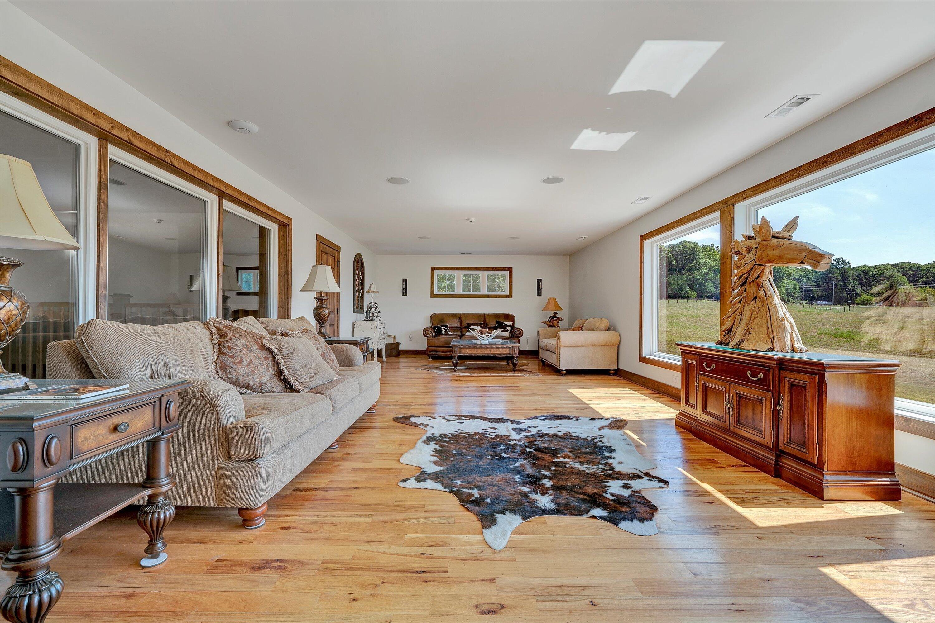 9945 Brooks Mill Road Wirtz, VA 24184 - Photo 48 of 69 a living room with furniture and a large window