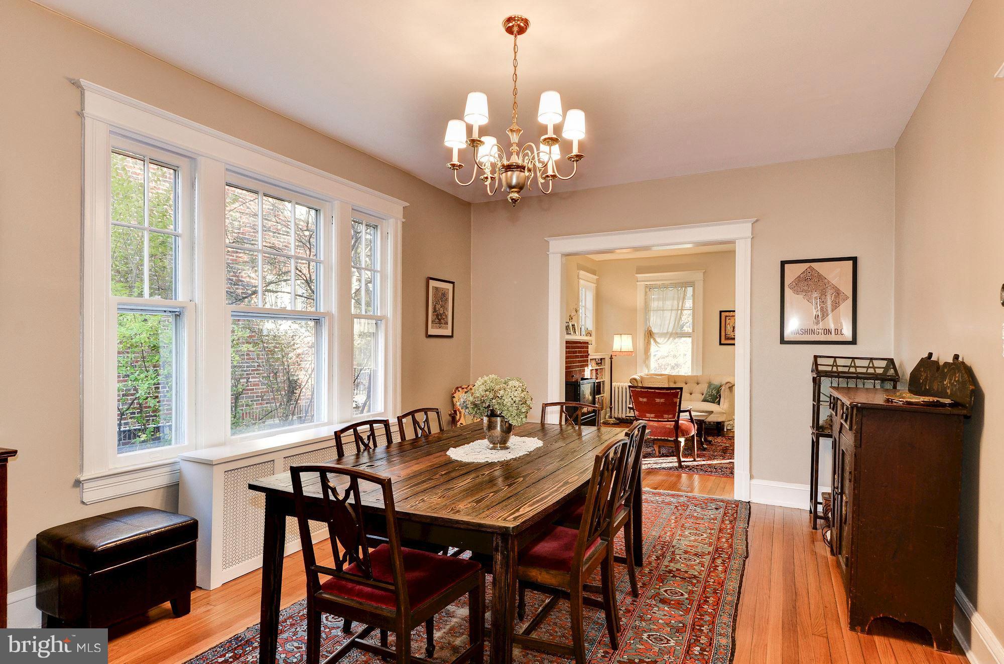 3335 Military Road Northwest Washington, DC 20015 - Photo 10 of 30 Dining Room View to Living Room