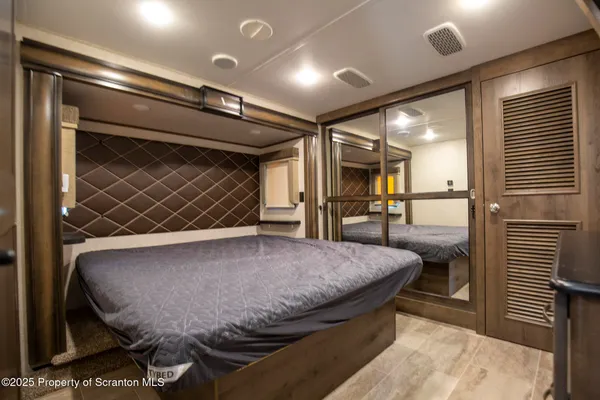 a kitchen with a stove and a table