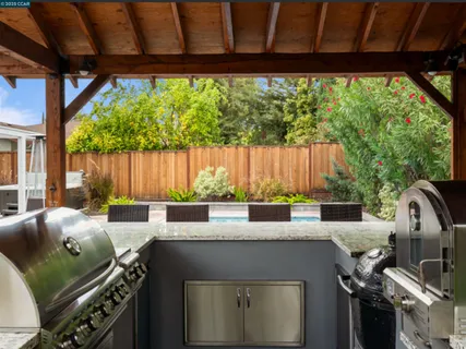 a view of an outdoor space with seating