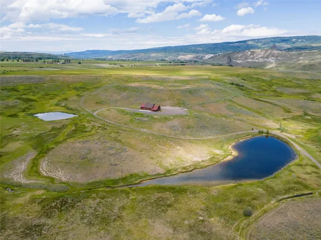 a view of an ocean and a nearby beach