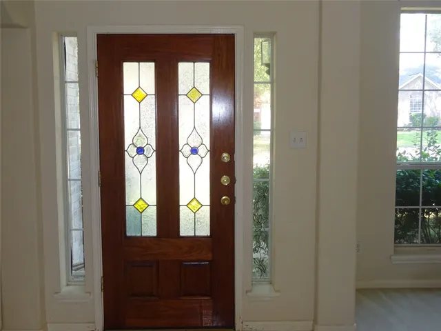 a view of front door