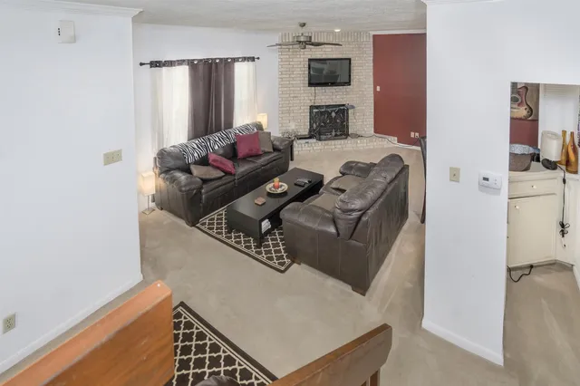 a view of a house with a garage