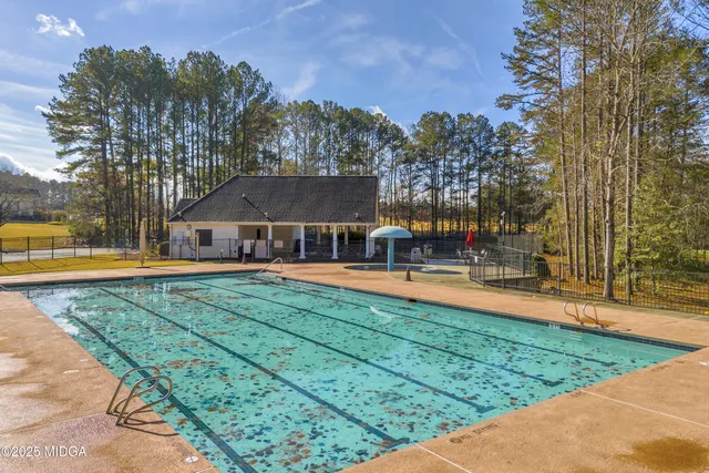 a view of swimming pool with an outdoor space