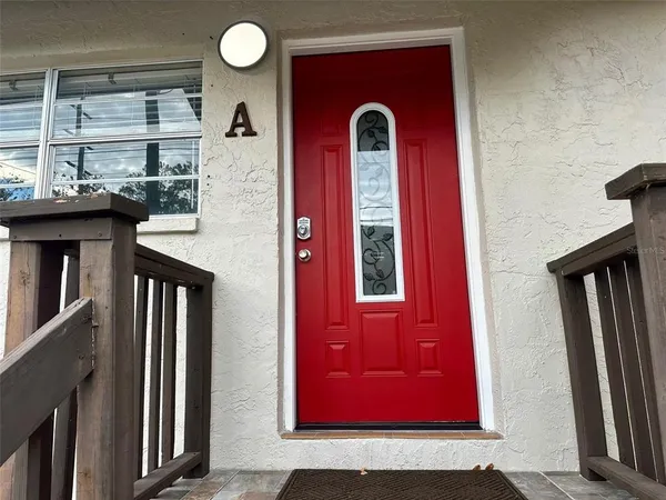 a view of front door of a house