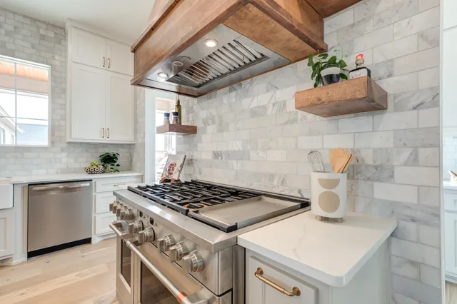 a view of storage and utility room with wooden floor