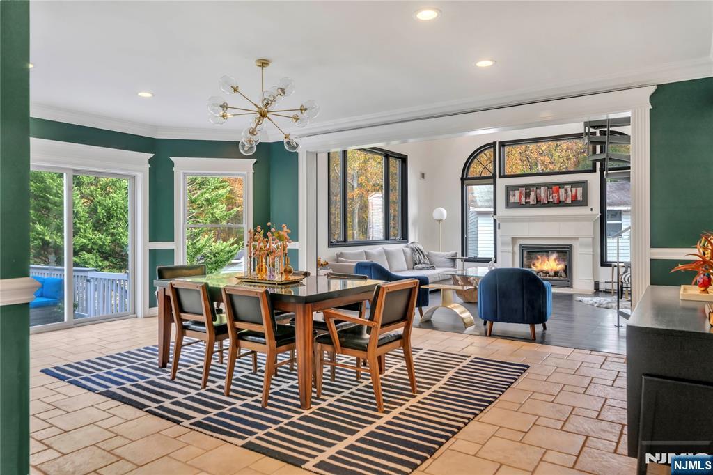 73 Big Piece Road Fairfield, NJ 07004 - Photo 2 of 45 a view of a dining room with furniture window and outside view