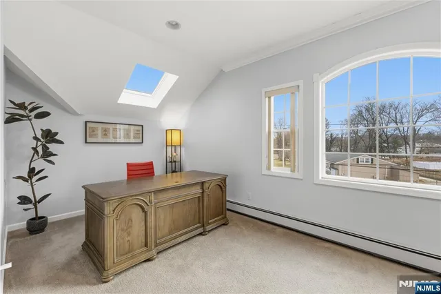 a utility room with a window