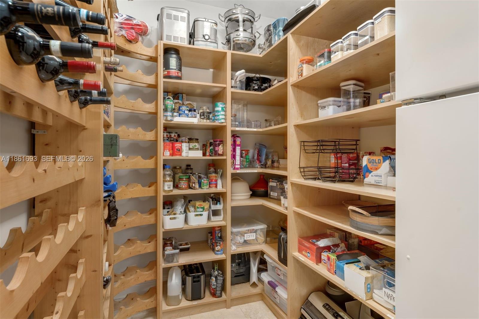 12801 Old Cutler Road Pinecrest, FL 33156 - Photo 28 of 49 Hidden Pantry with second Fridge & Freezer.