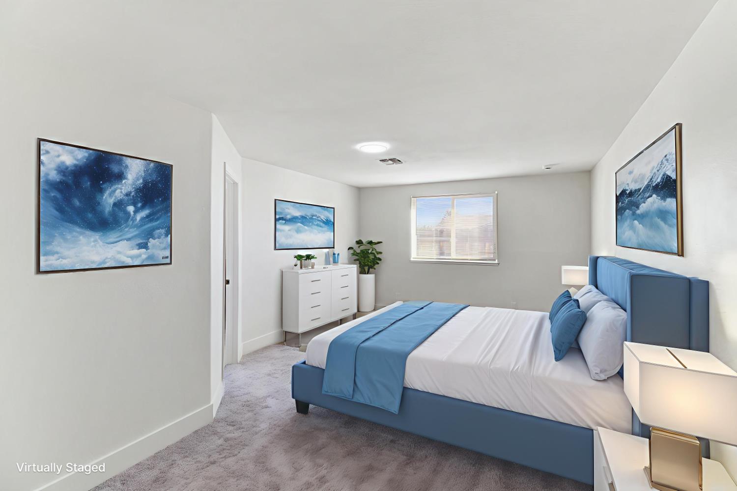 124 Fargo Way Folsom, CA 95630 - Photo 26 of 60 a bedroom with a bed and a painting on the wall