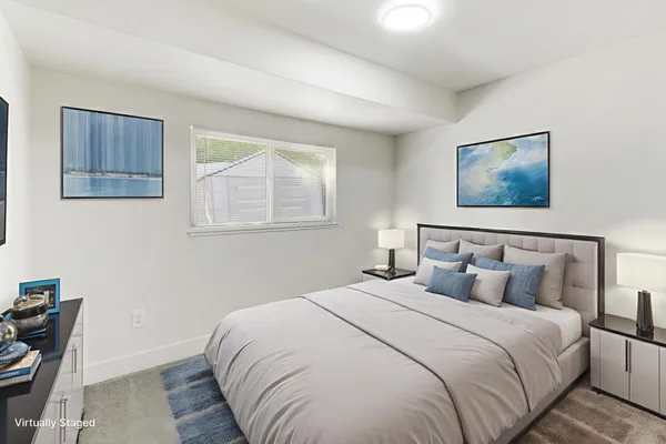 a house with trees in front of it