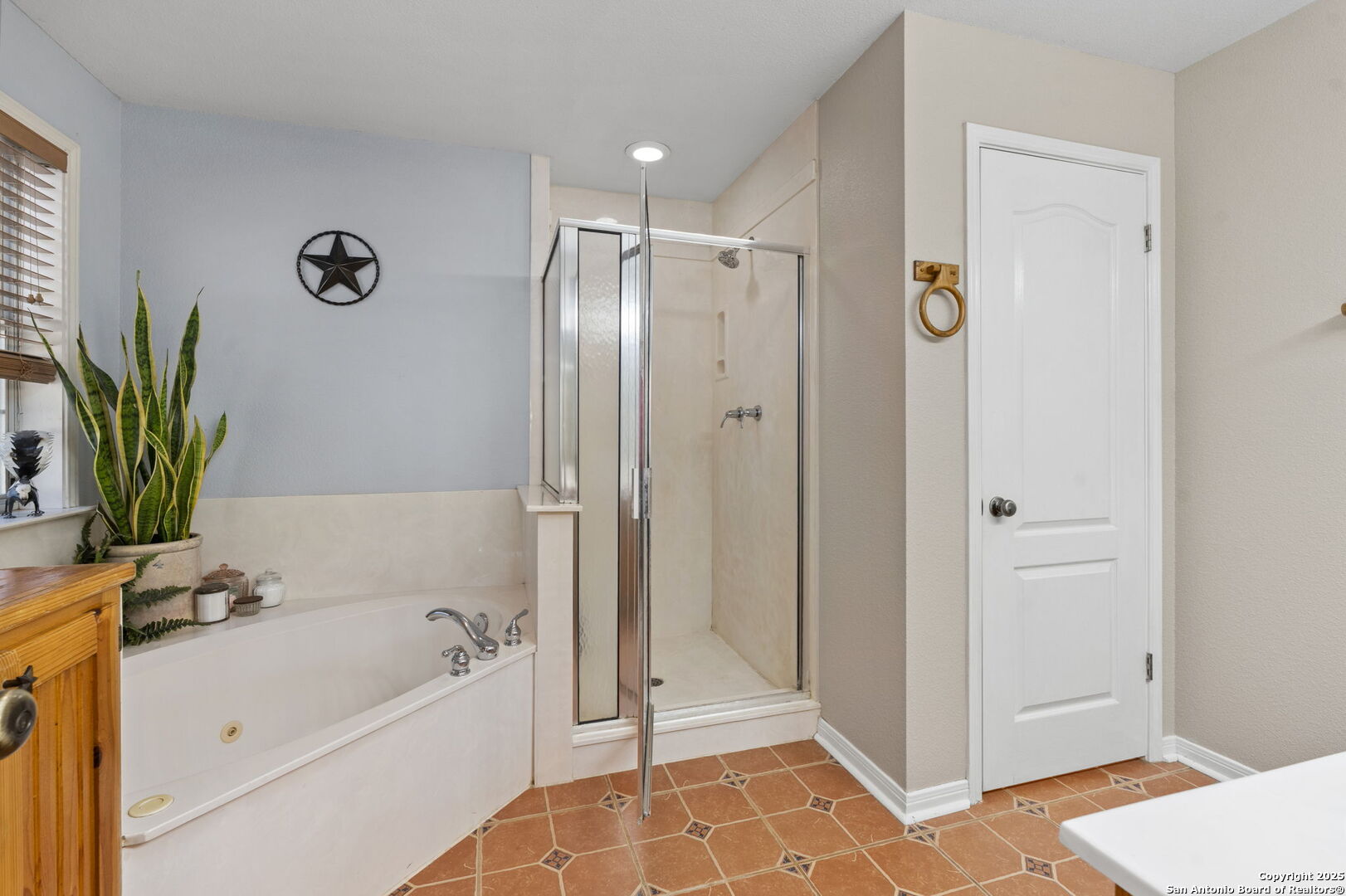 4335 Mail Rte Road Fischer, TX 78623 - Photo 23 of 50 a bathroom with a bathtub and a shower