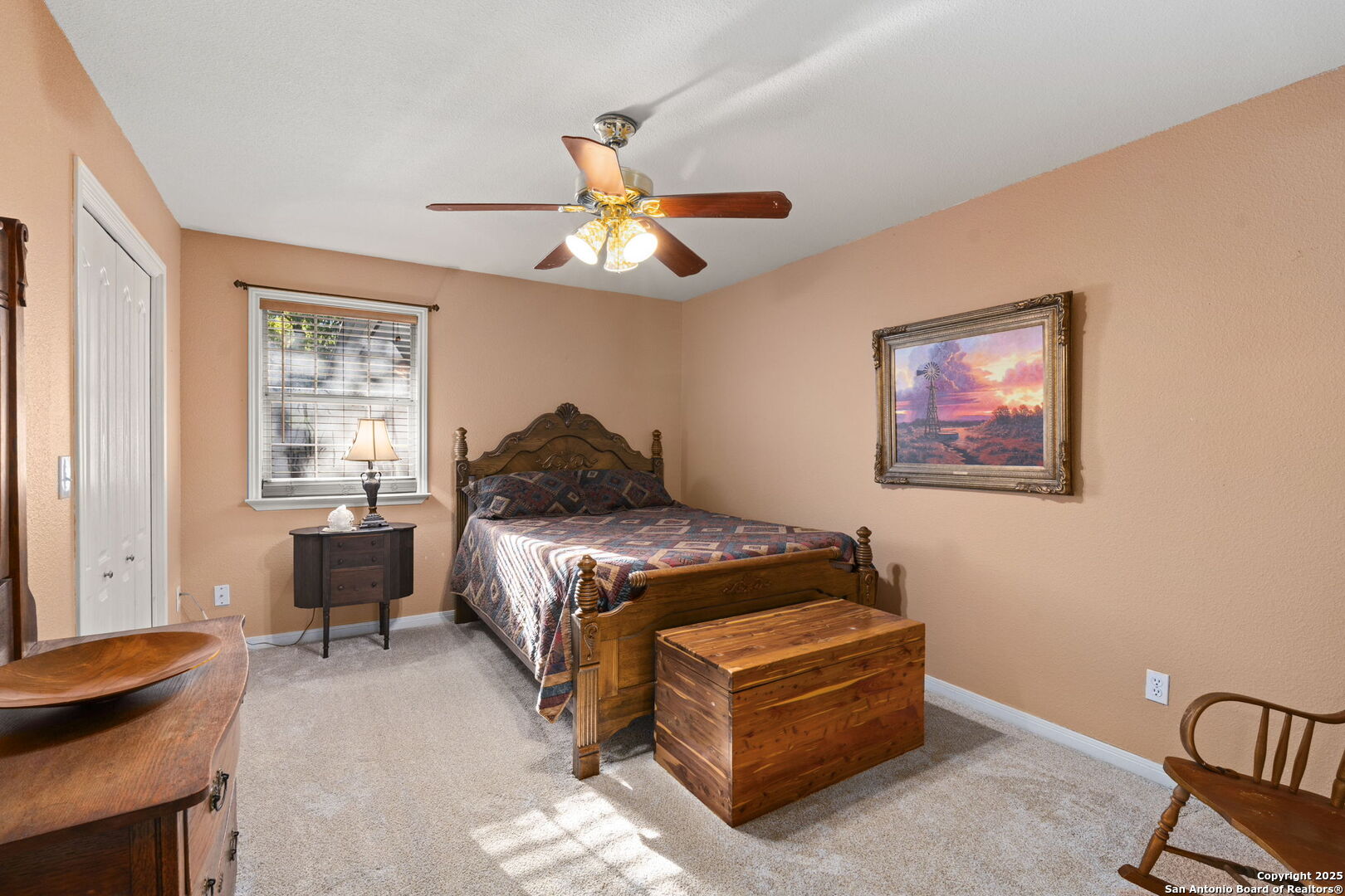 4335 Mail Rte Road Fischer, TX 78623 - Photo 25 of 50 a bedroom with a bed and a window