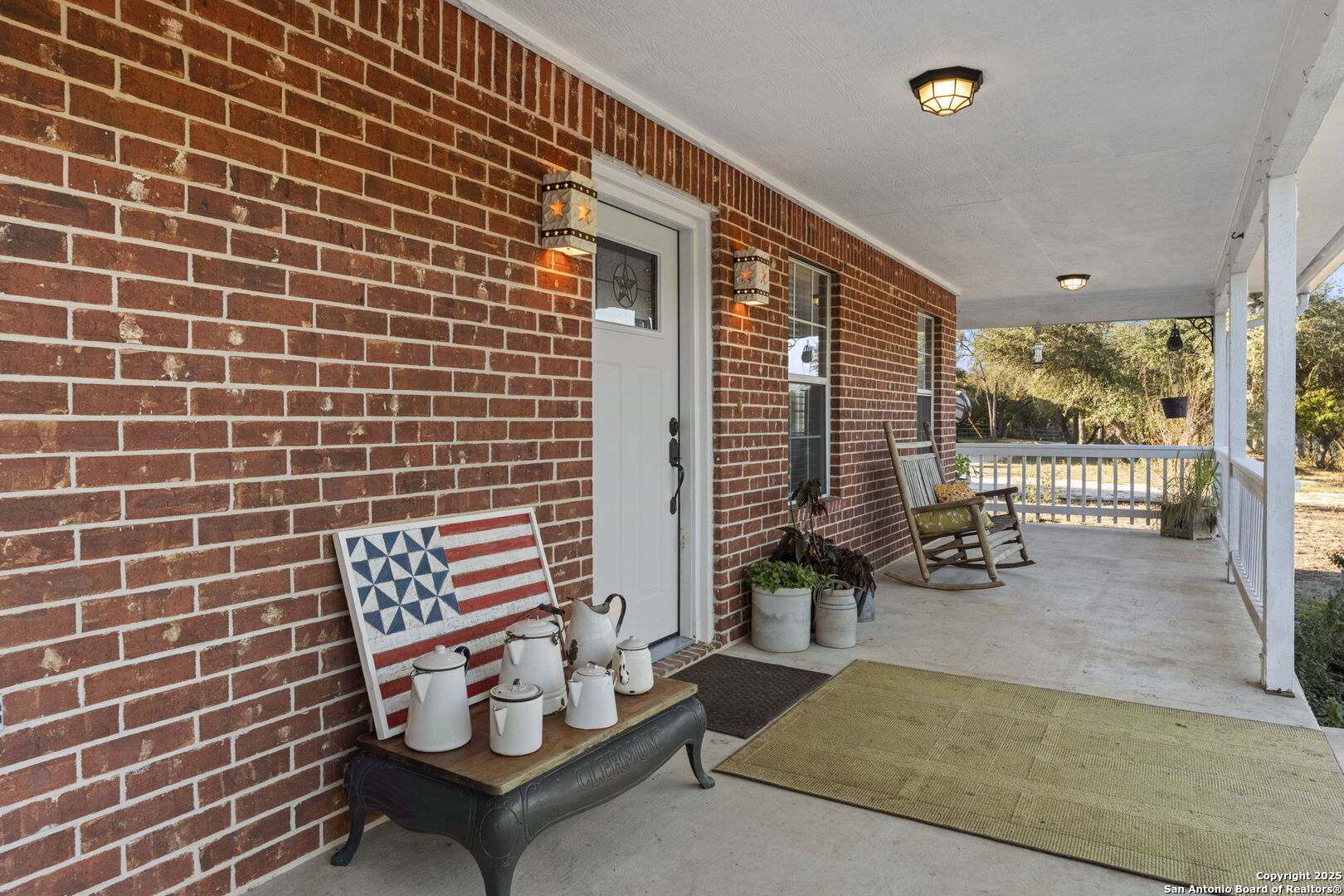 4335 Mail Rte Road Fischer, TX 78623 - Photo 6 of 50 a bench sitting in front of a building