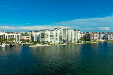 a view of a city with tall buildings
