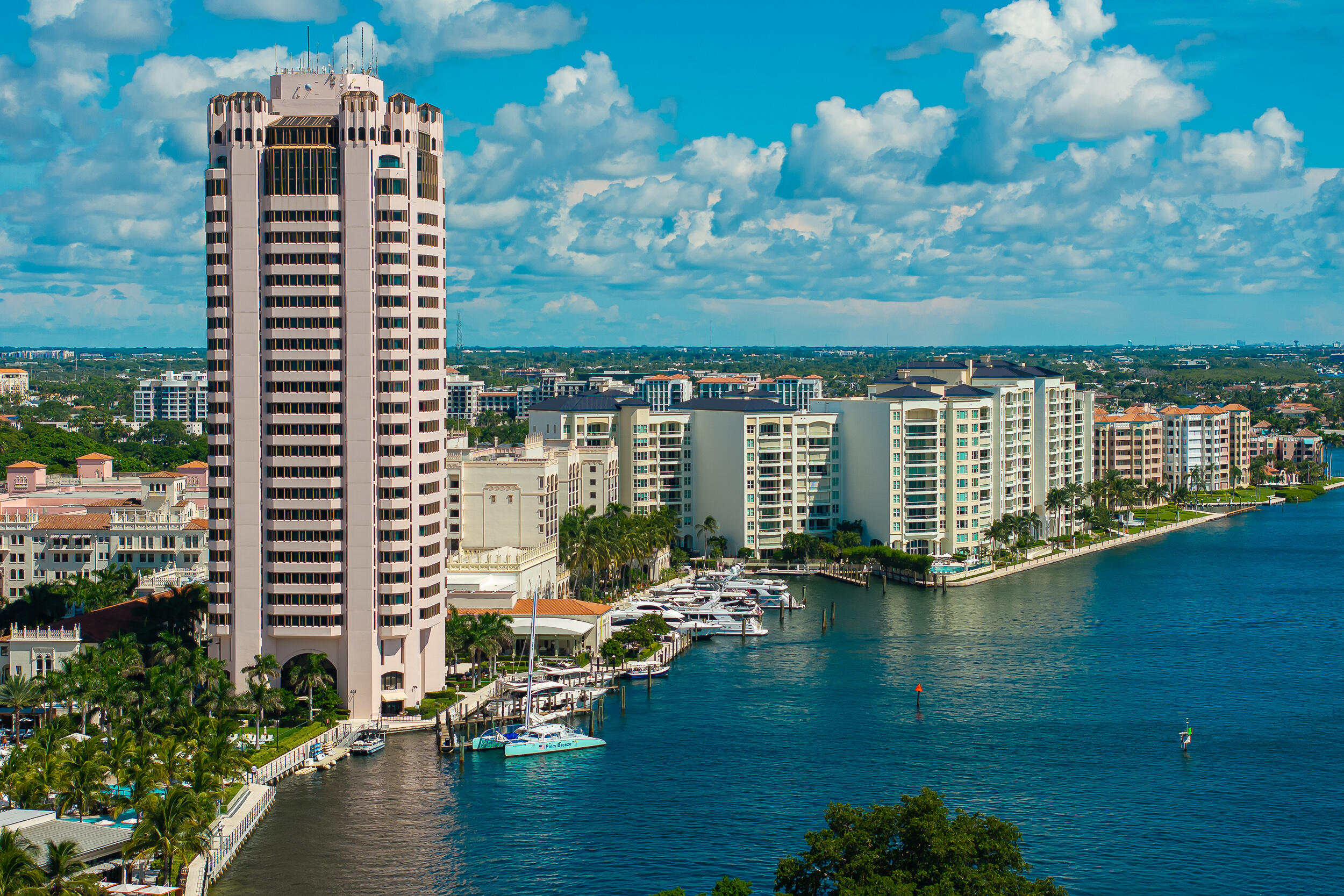 550 Southeast 5th Avenue, Unit 606S Boca Raton, FL 33432 - Photo 2 of 38 a view of a lake with tall buildings