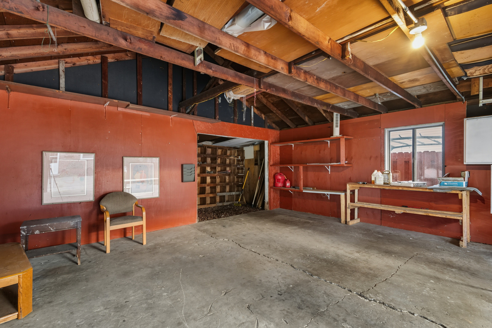 11013 Menard Avenue Chicago Ridge, IL 60415 - Photo 35 of 40 a view of a room with wooden walls