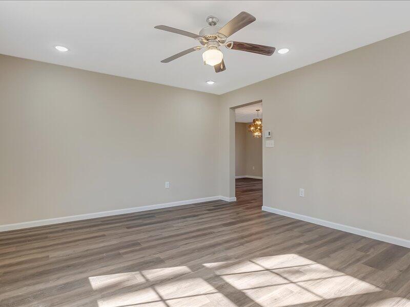 1135 Juno Drive Effort, PA 18330 - Photo 16 of 68 an empty room with wooden floor and ceiling fan
