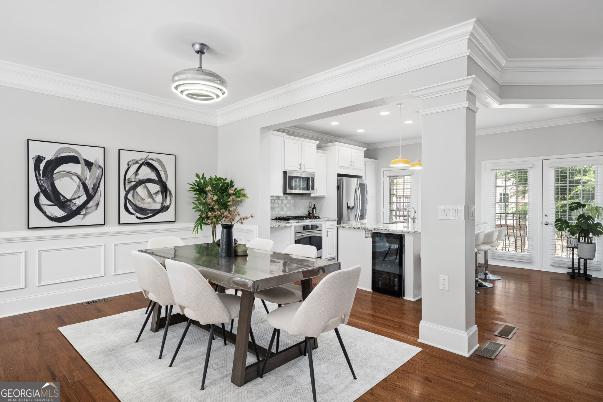 2872 Overlook Way Northeast Atlanta, GA 30324 - Photo 11 of 43 a dining room with furniture and wooden floor