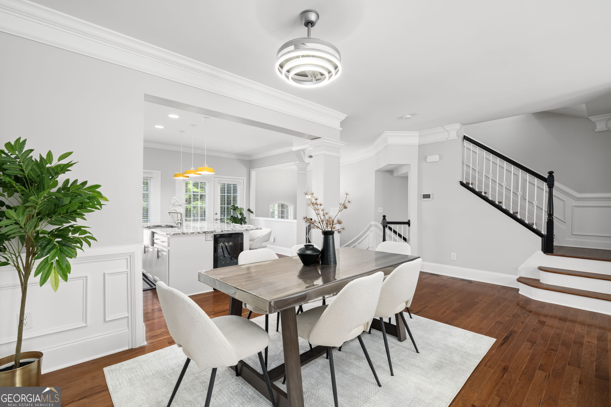 2872 Overlook Way Northeast Atlanta, GA 30324 - Photo 12 of 43 a view of a dining room with furniture and wooden floor