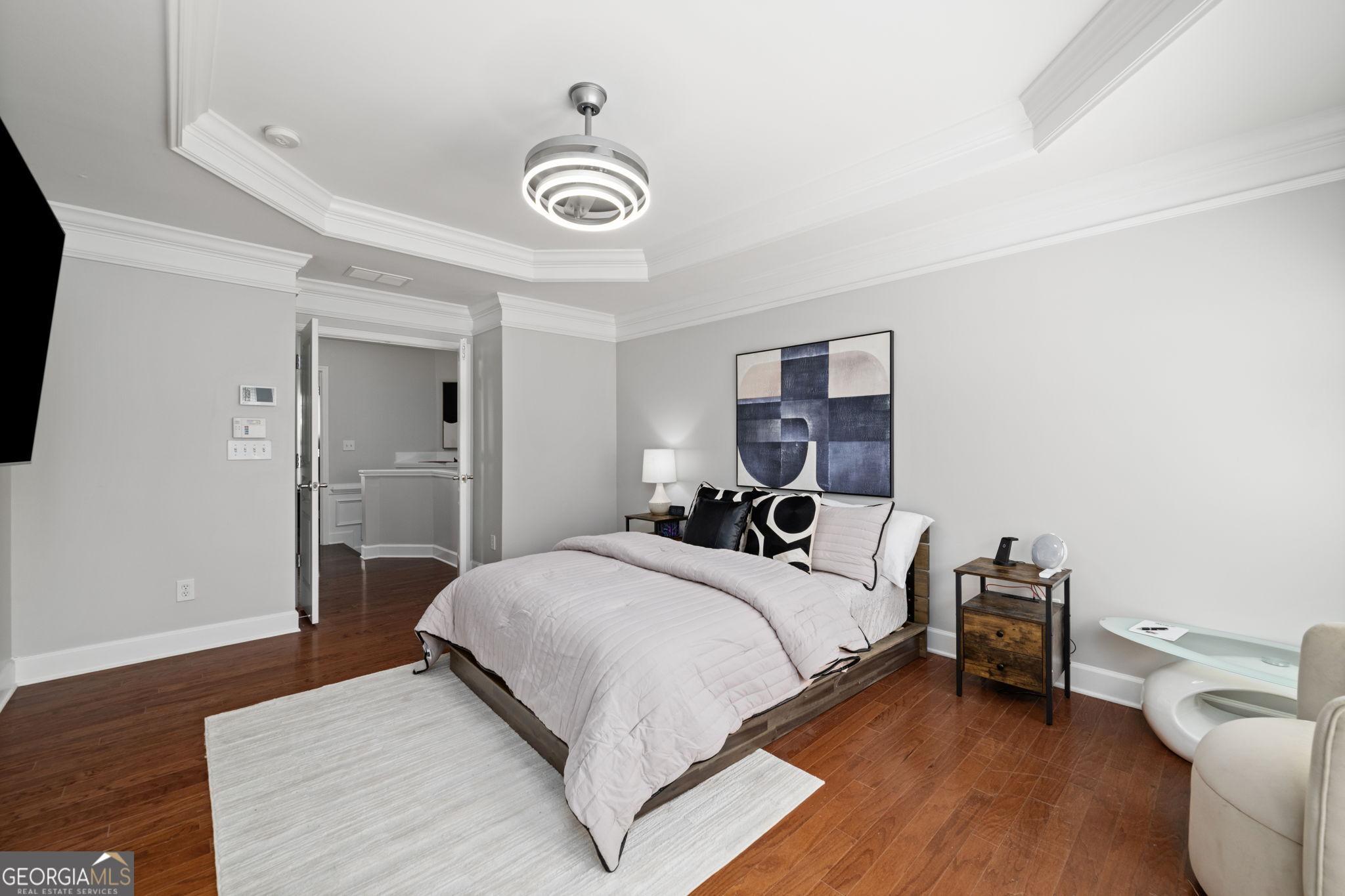 2872 Overlook Way Northeast Atlanta, GA 30324 - Photo 19 of 43 a bedroom with a bed and a couch