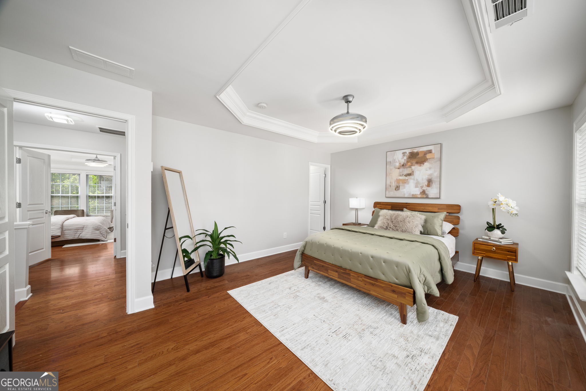 2872 Overlook Way Northeast Atlanta, GA 30324 - Photo 27 of 43 a bedroom with a bed and a couch