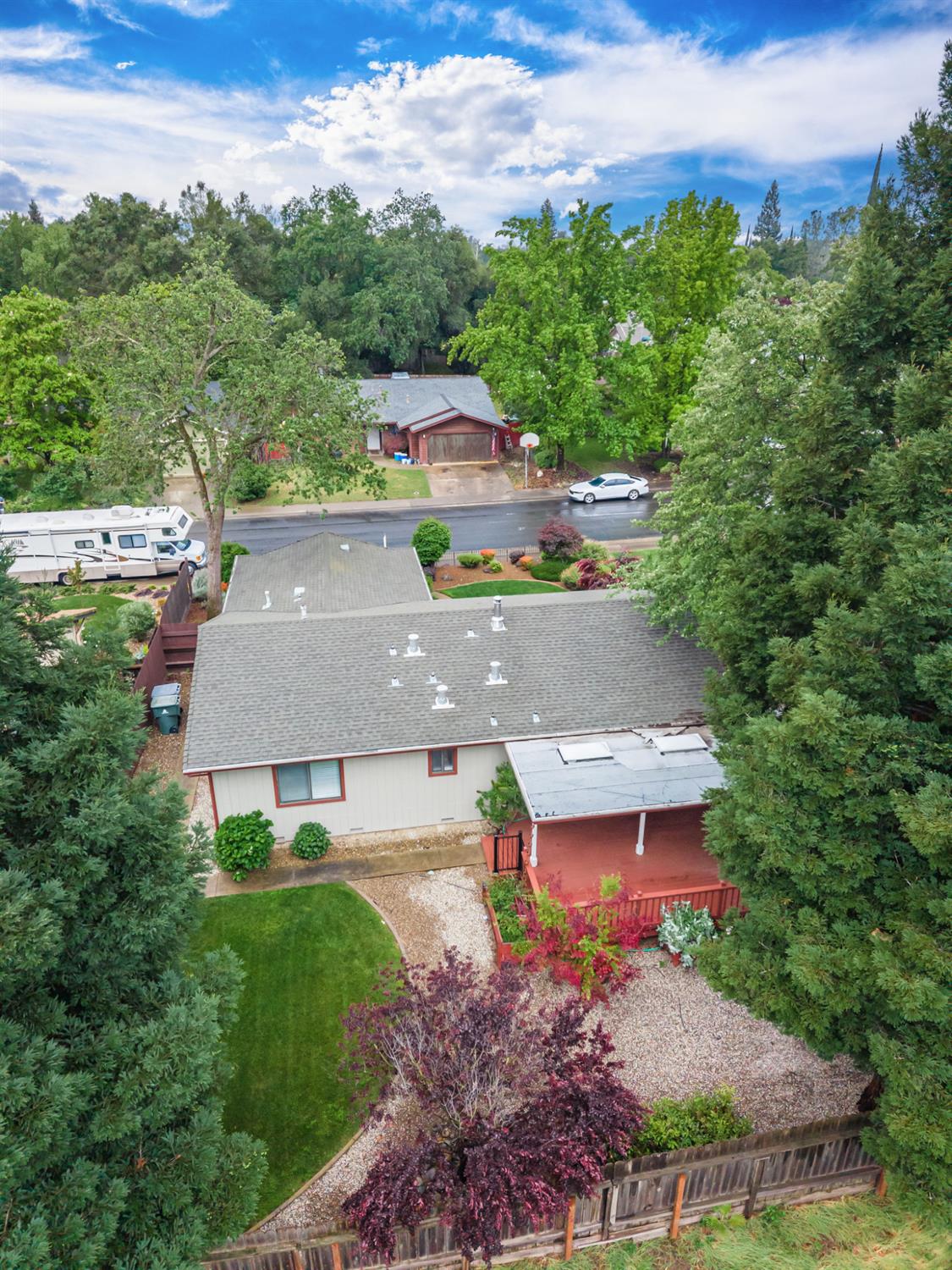 5705 Tudor Way Loomis, CA 95650 - Photo 51 of 59 an aerial view of a house with garden space and street view