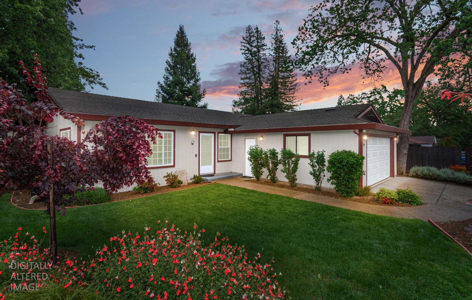 5705 Tudor Way Loomis, CA 95650 - Photo 57 of 59 a view of a house with a big yard and potted plants