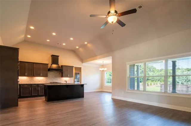 a view of a livingroom with a fireplace