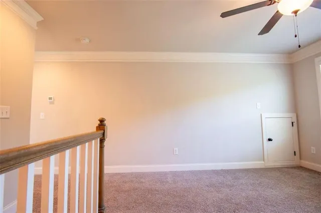 a view of a room with a large window