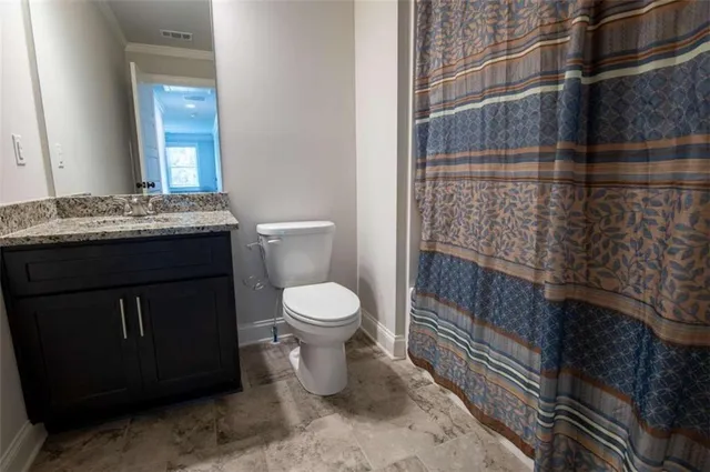 a view of backyard with green space