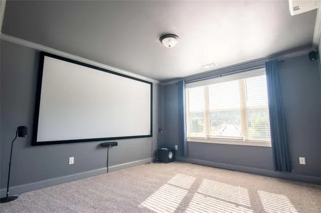 a view of a city with lawn chairs