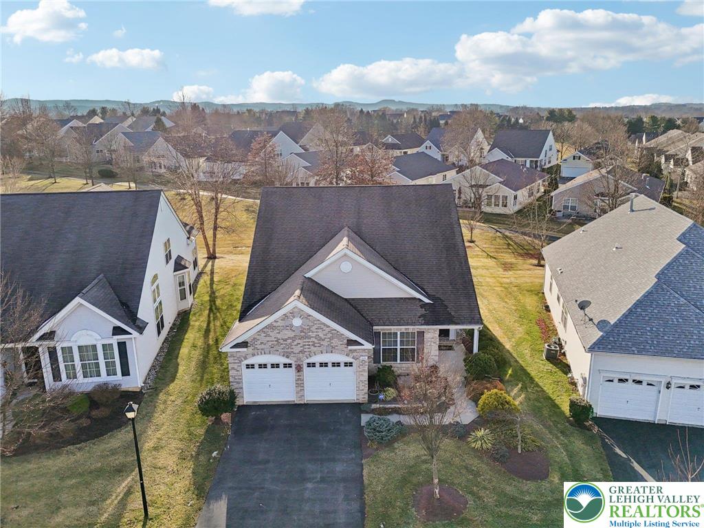 2076 Kingsview Road Lower Macungie Township, PA 18062 - Photo 47 of 53 an aerial view of residential houses with outdoor space
