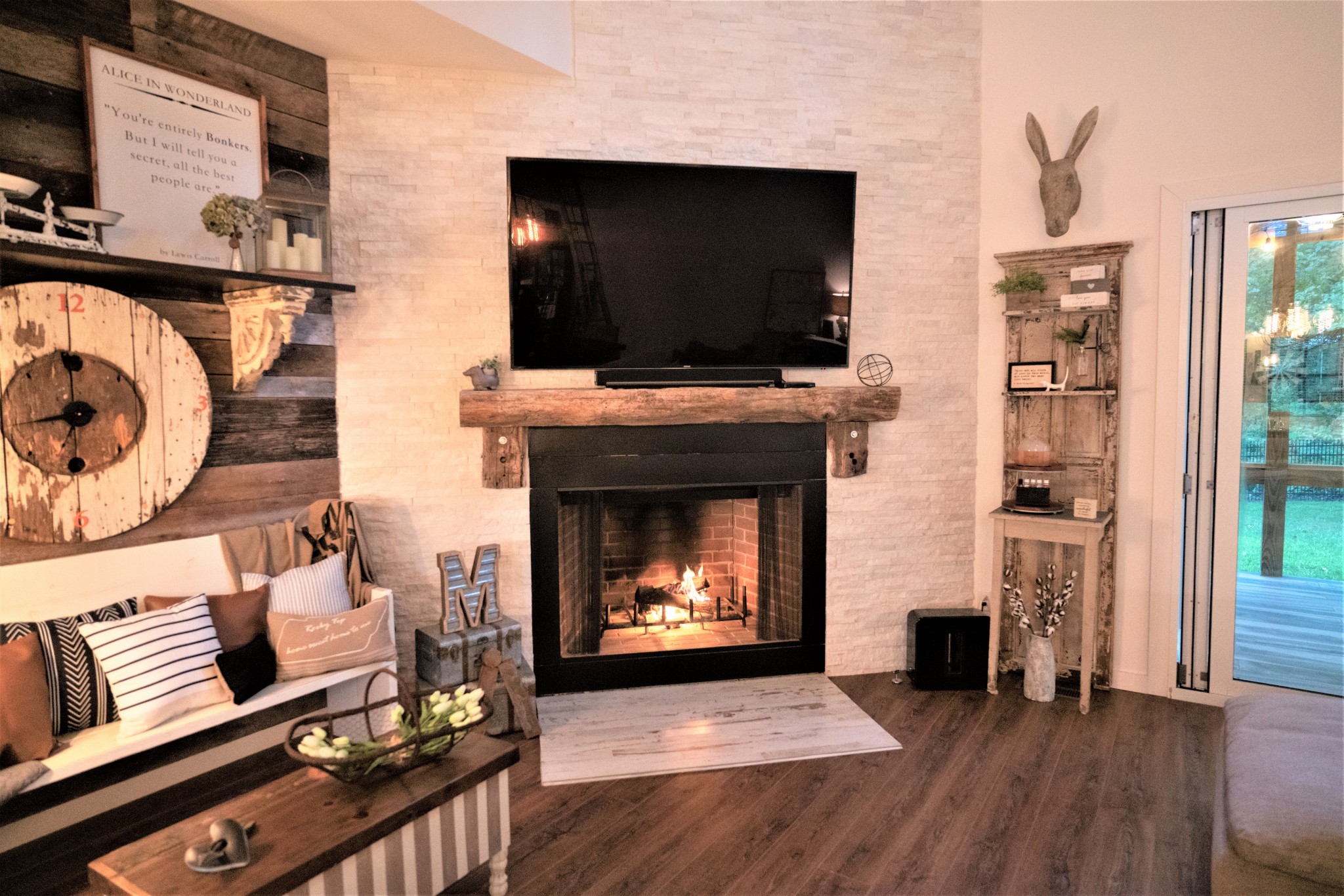 421 Eastside Road Burns, TN 37029 - Photo 15 of 39 a living room with furniture and a fireplace