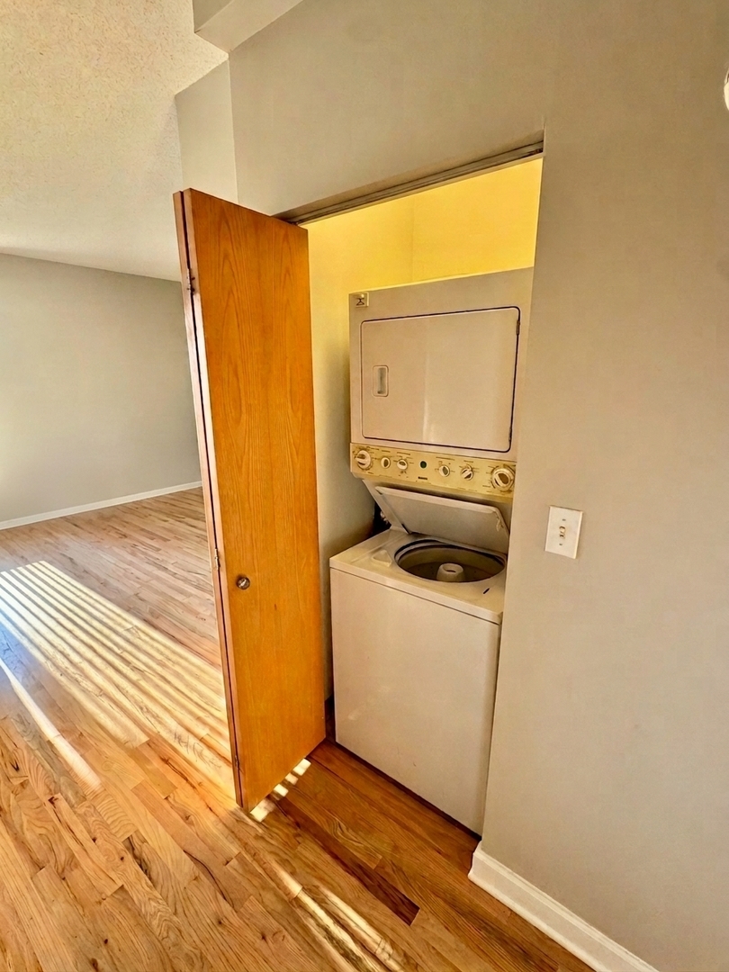 41 East 8th Street, Unit 1805 Chicago, IL 60605 - Photo 24 of 33 a utility room with dryer and washer