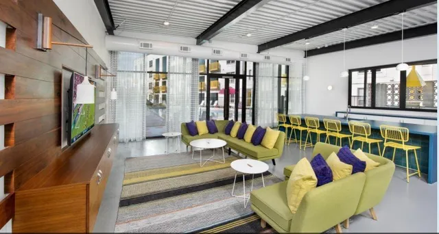 a view of a balcony with city view