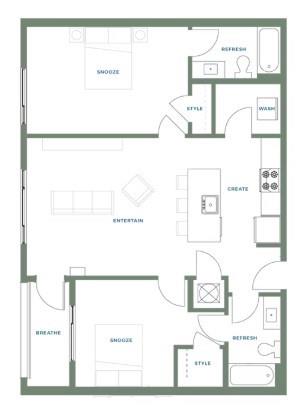 1099 Boulevard Southeast, Unit 1215 Atlanta, GA 30312 - Photo 19 of 19 a picture of a room with a bench