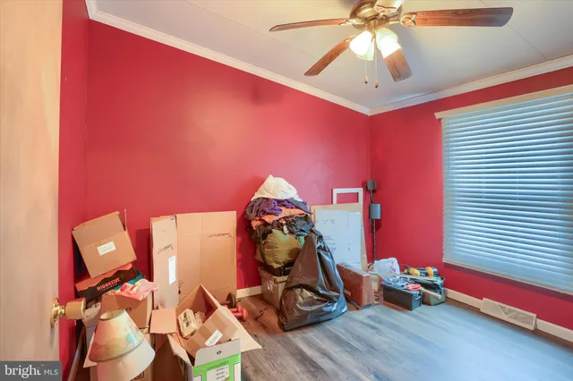 a room with gym equipment